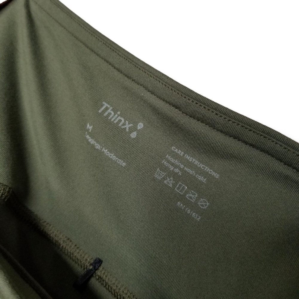 ⚡️Thinx Moderate Absorbency Leggings Period Leggings High Rise Green Size Medium - Picture 7 of 8